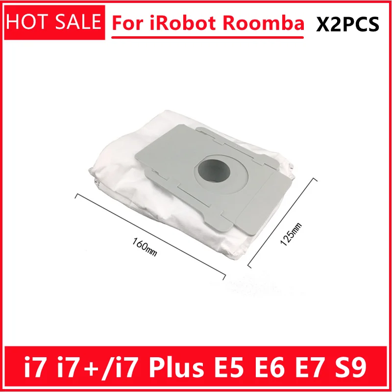 2 ШТ. Пылесос, Сменный Мешок для Пыли, Робот, Автоматические Мешки для Удаления Грязи для iRobot Roomba i7 i7 +/i7 Plus E5 E6 E7 S9
