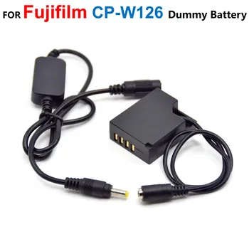 CP-W126 NP-W126 Фиктивный аккумулятор + 12 В-24 В Понижающий кабель зарядного устройства Для Fujifilm X-T3 X-T2 X-T30 X-T20 100 В X-H1 A5 A20 X-A3 A2 E3 E2