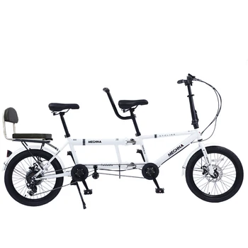 Двухместный велосипед для влюбленных, дорожный велосипед в парке, складной семейный велосипед с регулируемой скоростью для родителей и детей, аренда живописного места