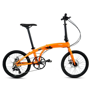 Складной Велосипед 20-дюймовый Велосипед с рамой из алюминиевого сплава, двухдисковый тормоз с педалью из бисера, ультралегкая Портативная Защита
