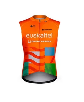 2023 Euskaltel TEAM Оранжевый Летний Жилет для Велоспорта без рукавов, Mtb Одежда, Велосипедный Майо, Велосипедная одежда Ciclismo