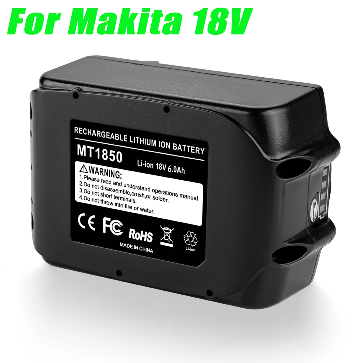 Замените аккумулятор Makita 18V Tool BL1850B 4.0AH 6.0AH 7.0AH 8.0AH 9.0AH, совместимый с BL1840B BL1860B BL1830 BL1815 BL1820