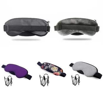R9UD Контроль температуры Тепло, пар, хлопковая маска для глаз, сухой компресс от усталости, USB-горячие прокладки