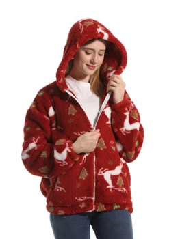Женская зимняя теплая куртка, повседневная милая толстовка с капюшоном, кардиган на молнии с карманами для верхней одежды, одежда для отдыха
