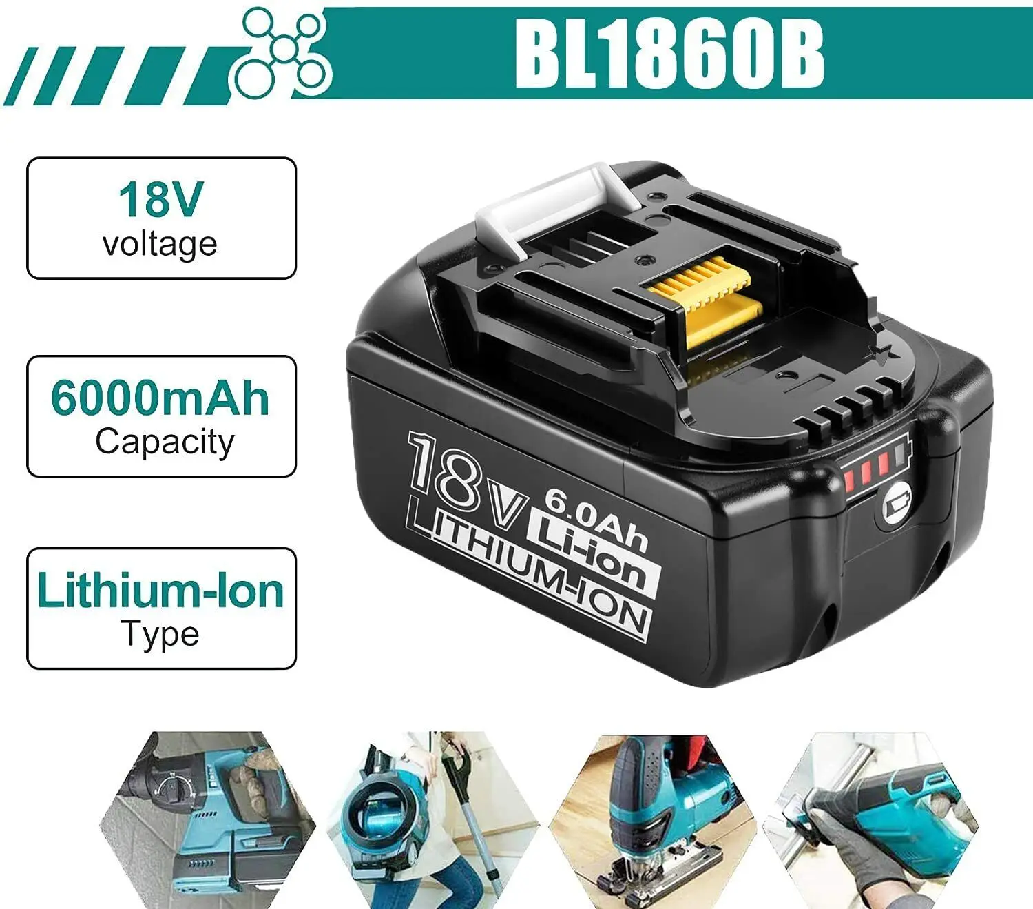 BL1830 8.0Ah 18V 8000mAh Литий-Ионная Аккумуляторная Батарея Для MAKITA BL1815 BL1820 BL1840 BL1880 BL1860 BL1850 LXT400