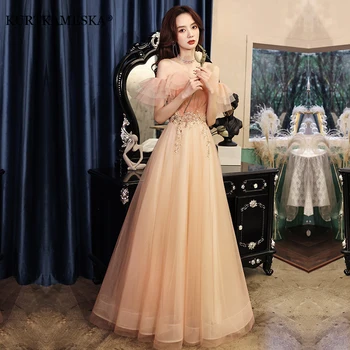 Французские Роскошные свадебные платья с вырезом лодочкой для невесты 2023, Элегантное Сексуальное Длинное платье для выпускного вечера, женское платье на бретельках, vestidos