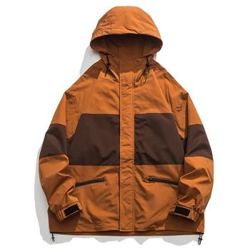 Ветрозащитная и водонепроницаемая куртка 2023, Осенняя Новая Высококачественная модная куртка на молнии с капюшоном, Индивидуальный логотип