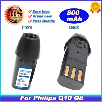 800 мАч Батарея для Philips Q10 + Q10 Q10S X5 R8 Q8 XQ8 1128 5190 HC11K Машинка Для Стрижки Волос BaoRun P2 P3